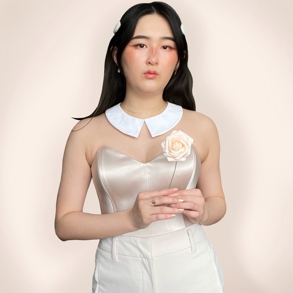 white peter pan detachable faux collar - Picture 3 of 4